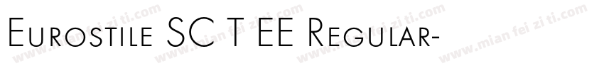 Eurostile SC T EE Regular字体转换